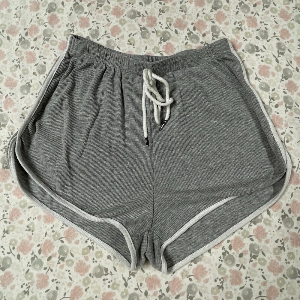 SHEIN Sweatshorts - Women's XS Gray w/ Piping
